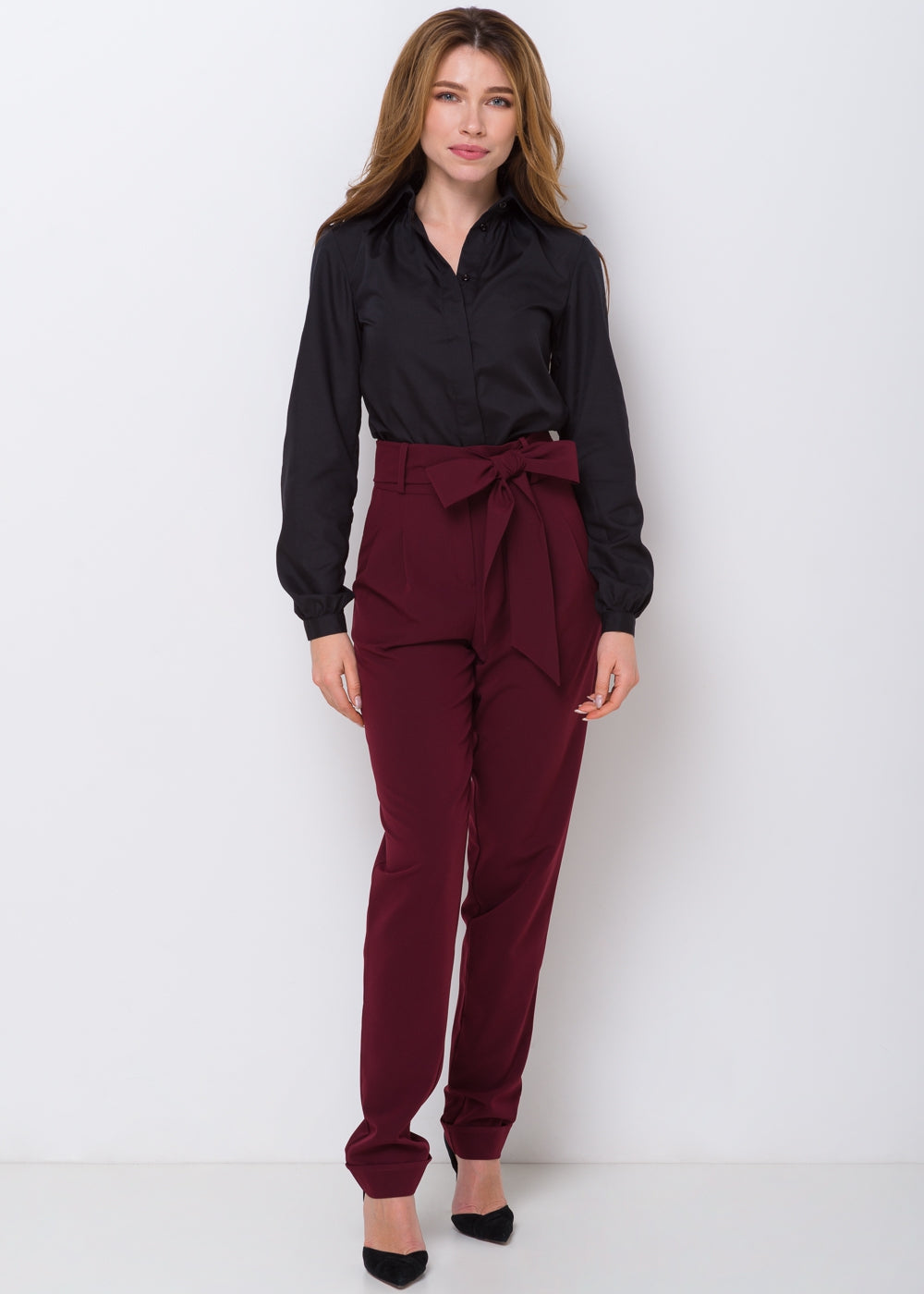 Брюки з високою талією