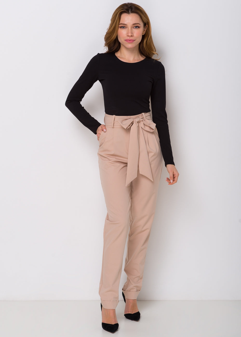 Брюки з високою талією