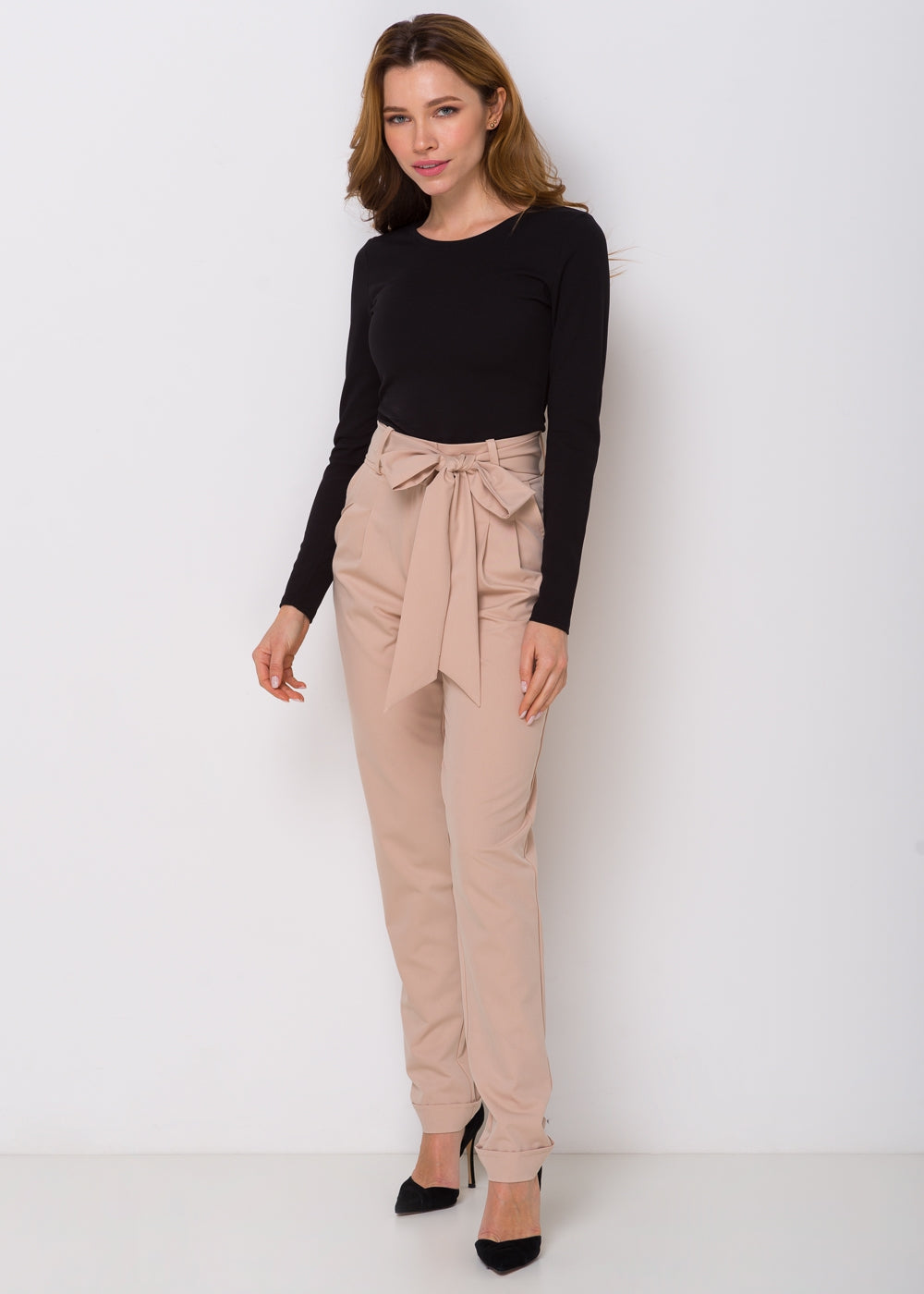 Брюки з високою талією