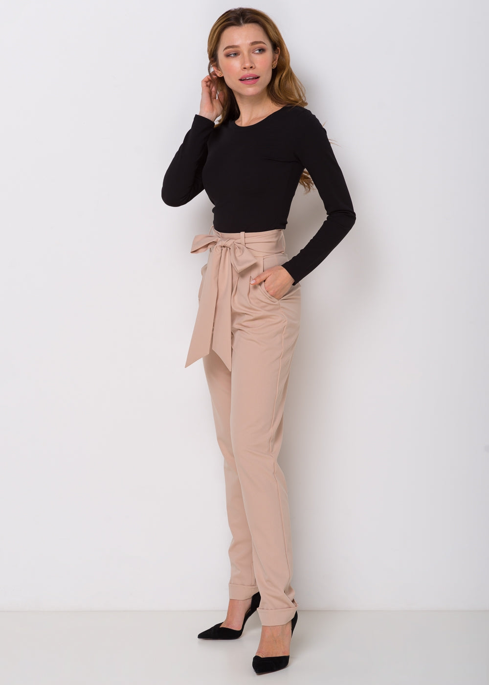 Брюки з високою талією