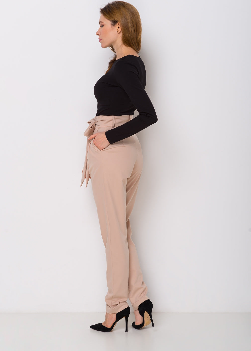 Брюки з високою талією