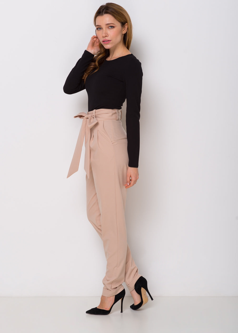 Брюки з високою талією