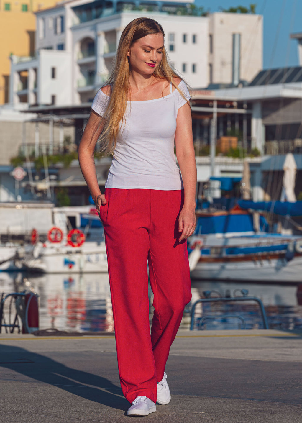 Брюки з кишенями