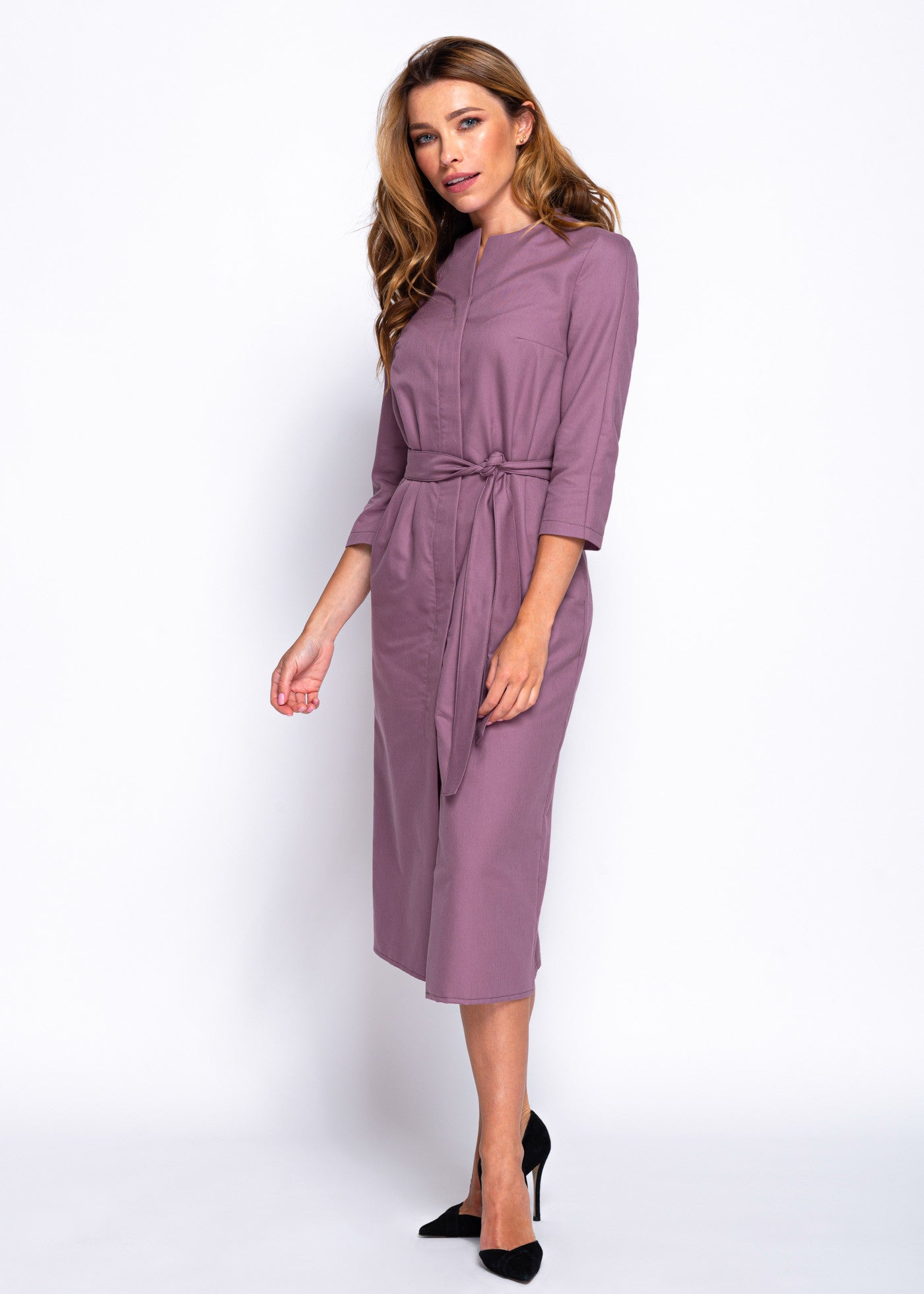 Бавовняна сукня на ґудзиках