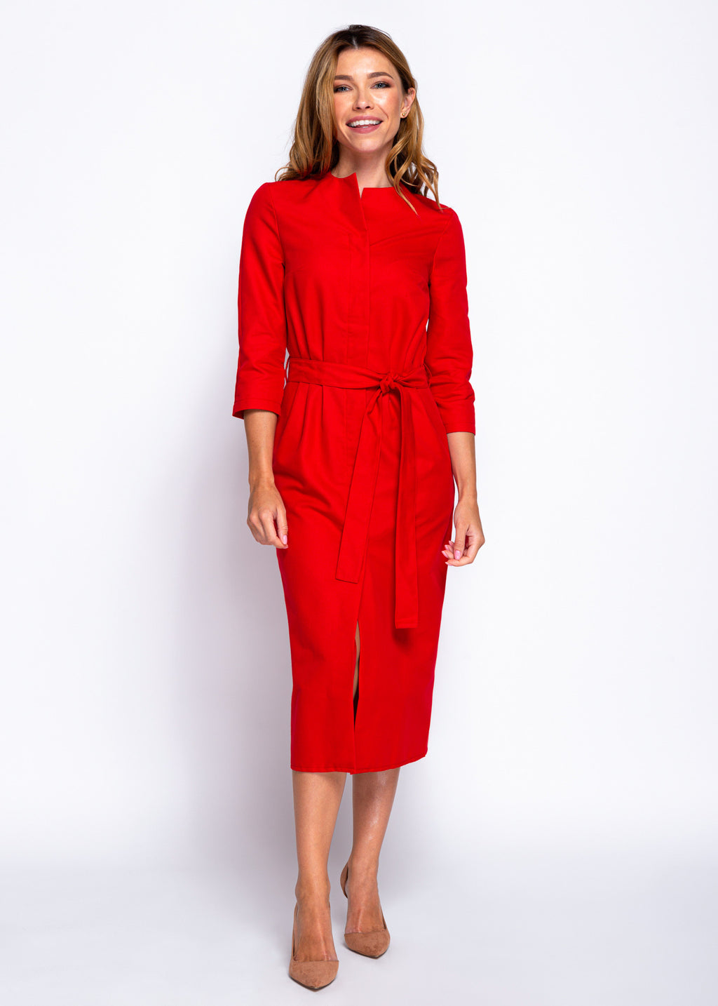 Бавовняна сукня на ґудзиках