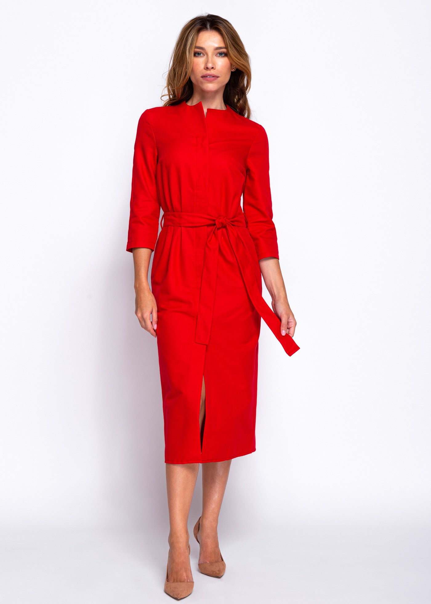 Бавовняна сукня на ґудзиках