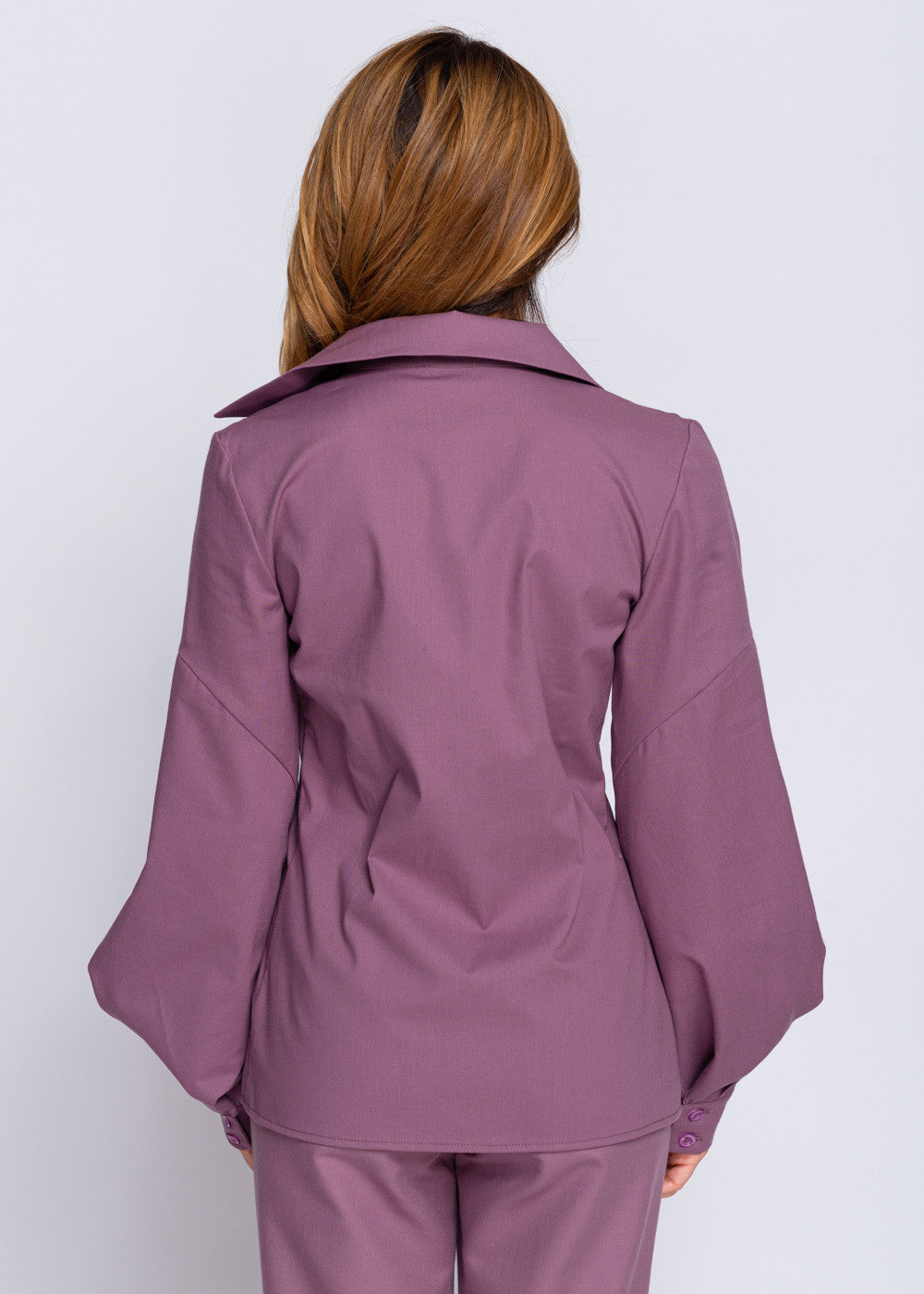 Бавовняна блуза з оригінальними рукавами