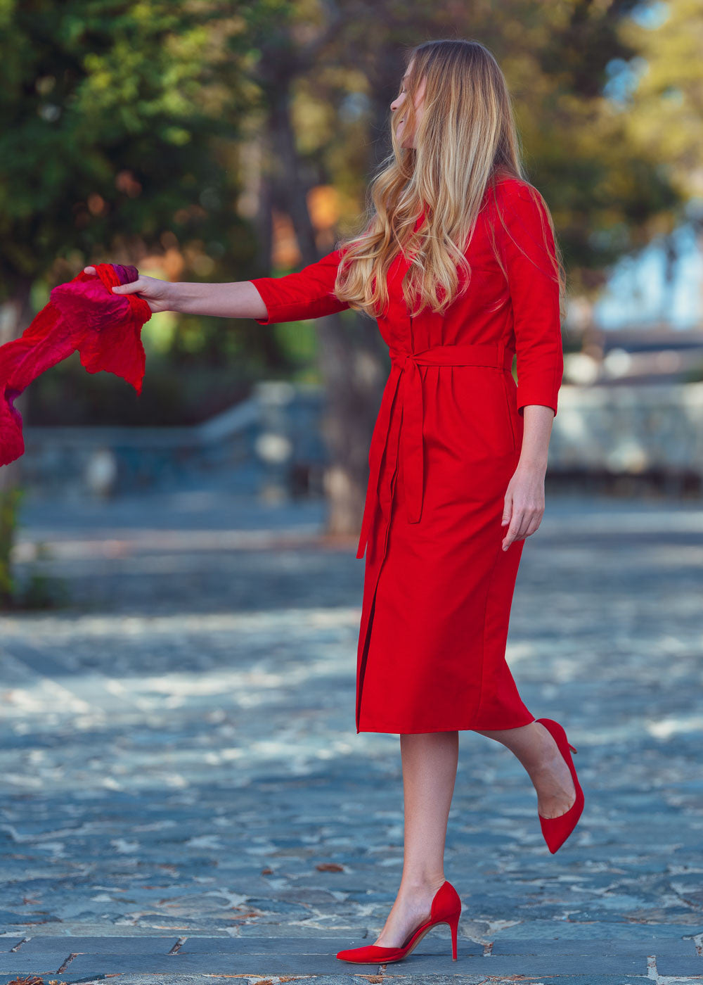 Бавовняна сукня на ґудзиках