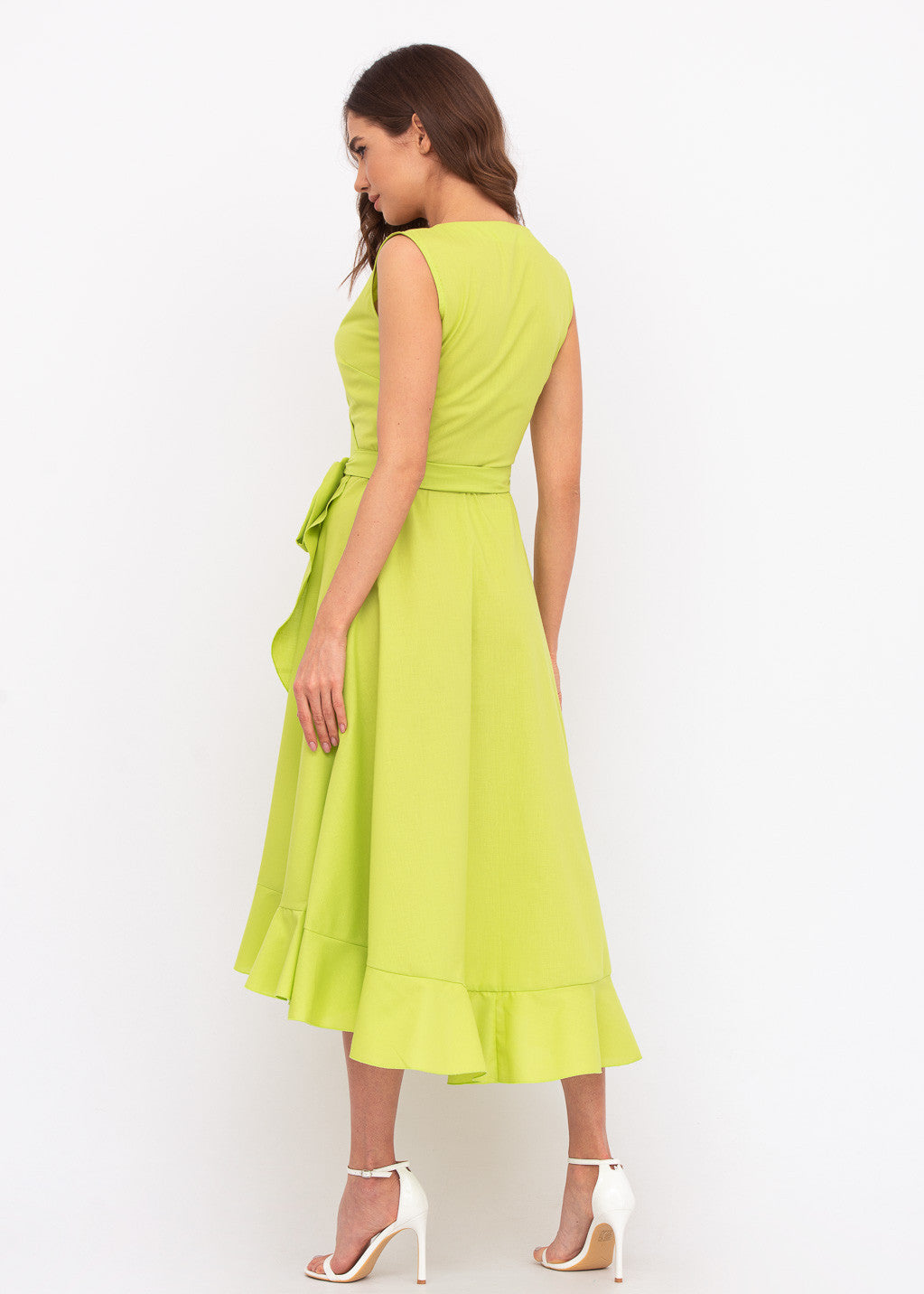 Бавовняна сукня на запах