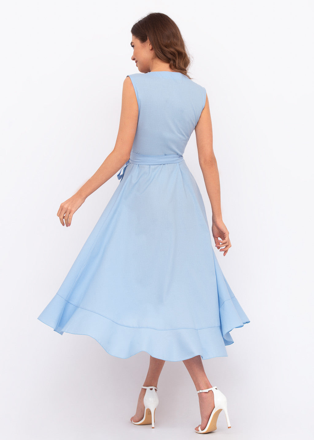 Бавовняна сукня на запах