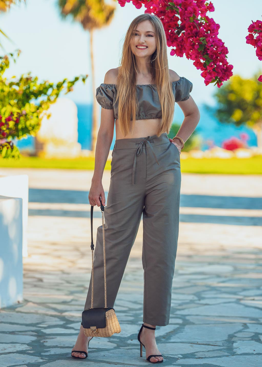 Літні брюки з конопляної тканини