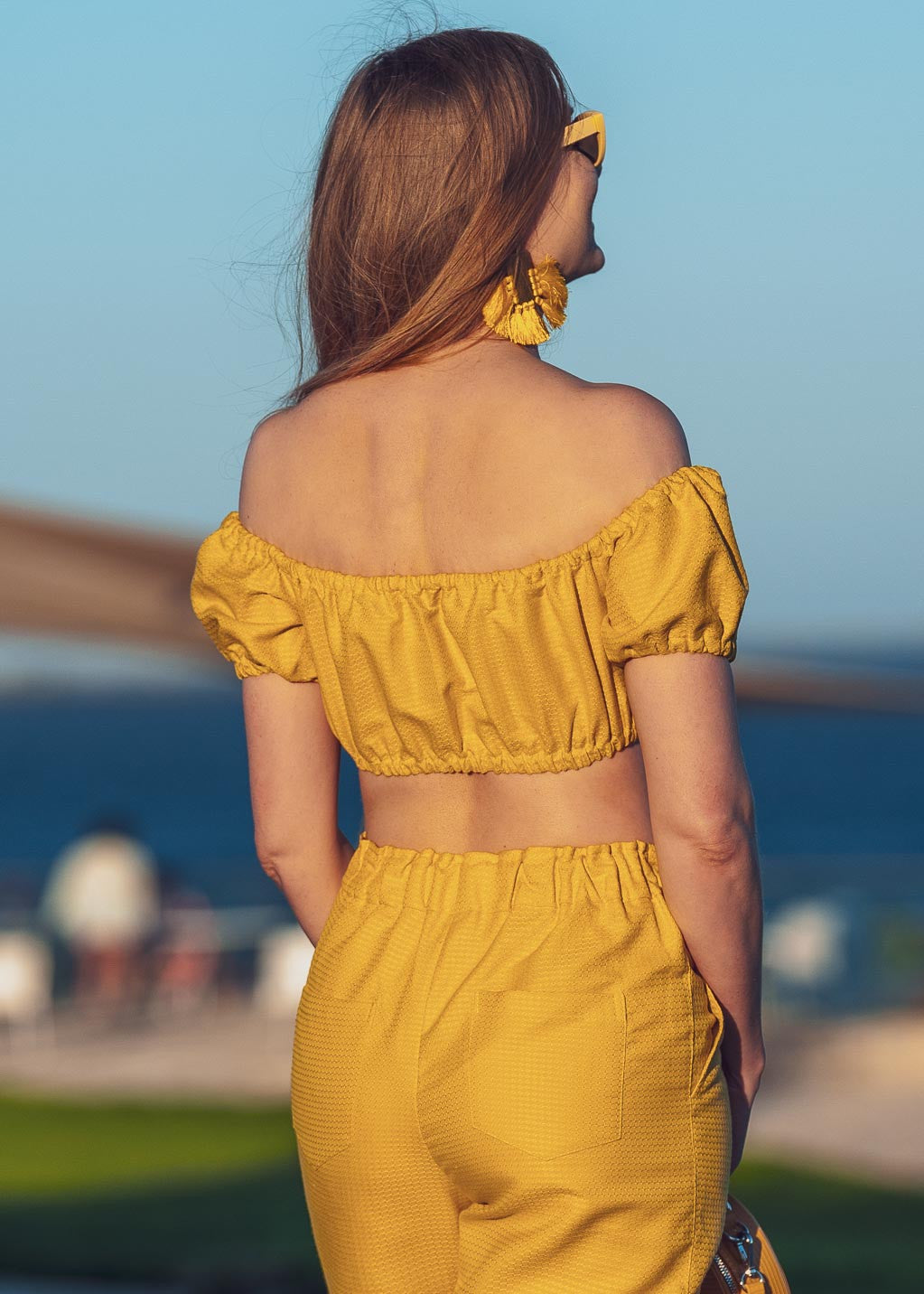 Літній топ з конопляної тканини