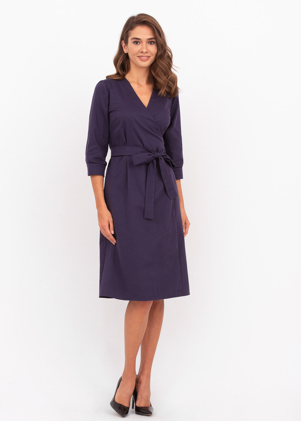 Бавовняна сукня на-запах