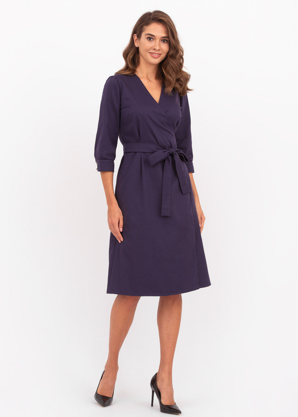 Бавовняна сукня на-запах