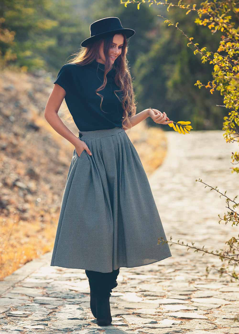 Спідниця з кишенями