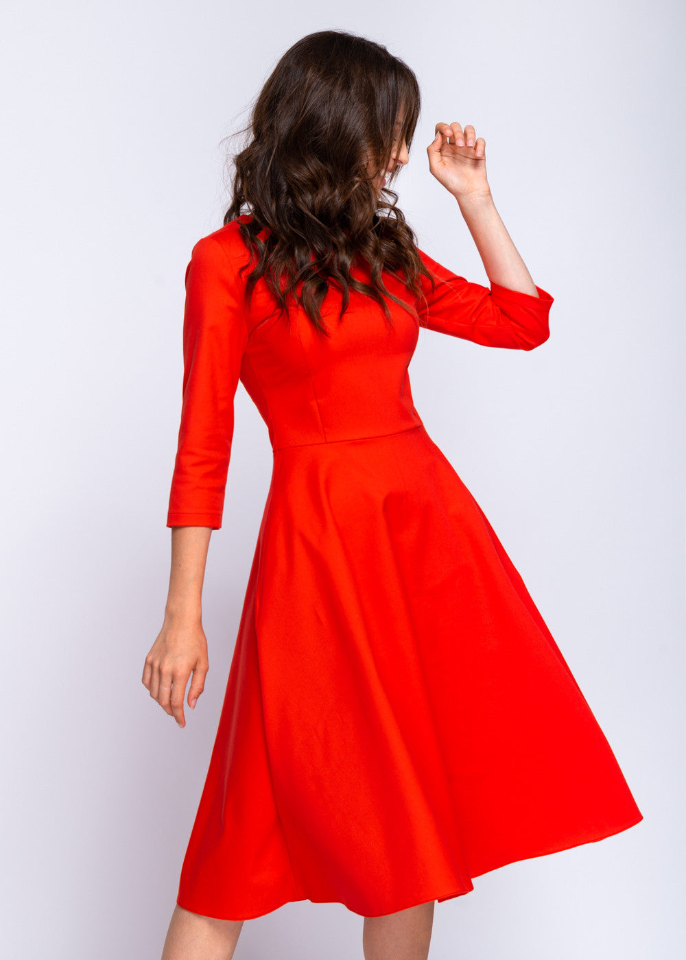 Сукня бавовняна зі спідницею сонце