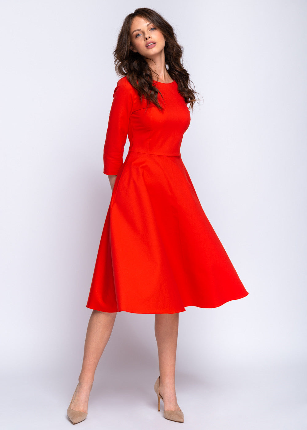 Сукня бавовняна зі спідницею сонце