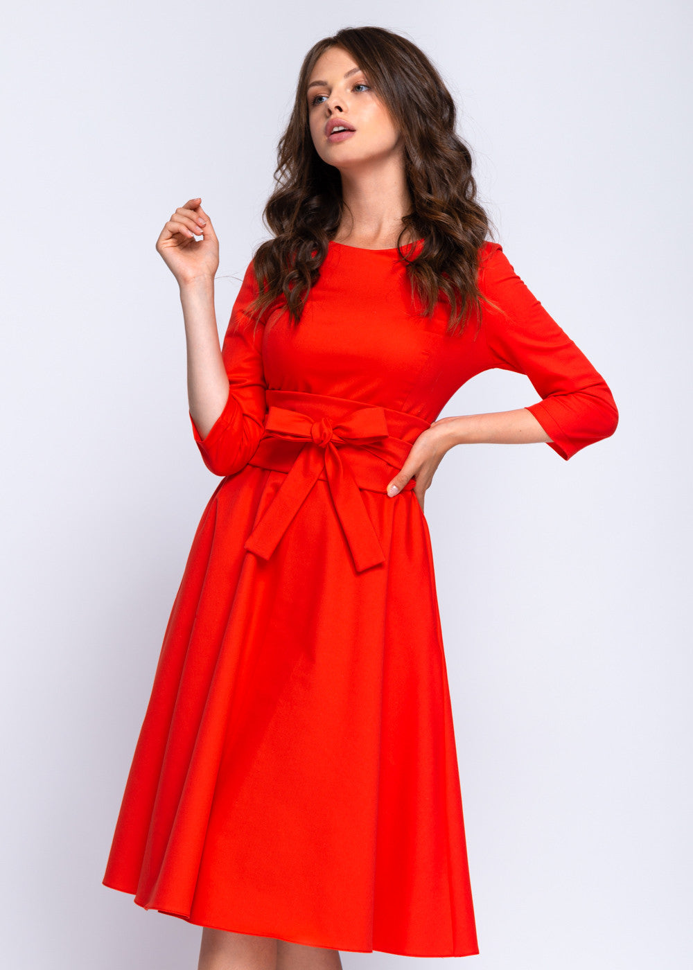 Сукня бавовняна зі спідницею сонце