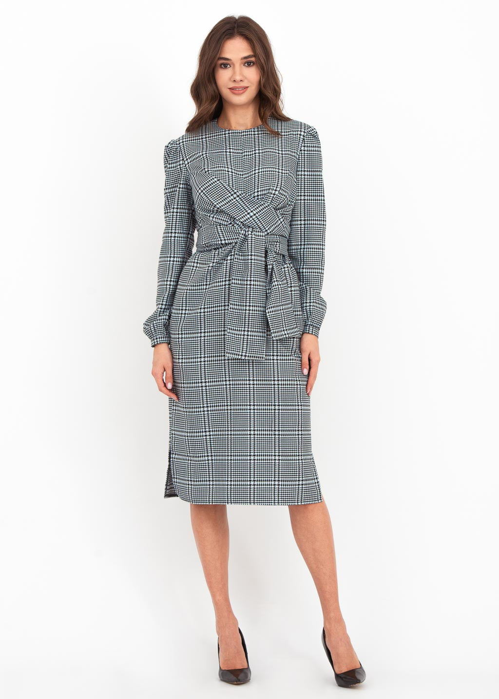 Оригінальна сукня з поясом