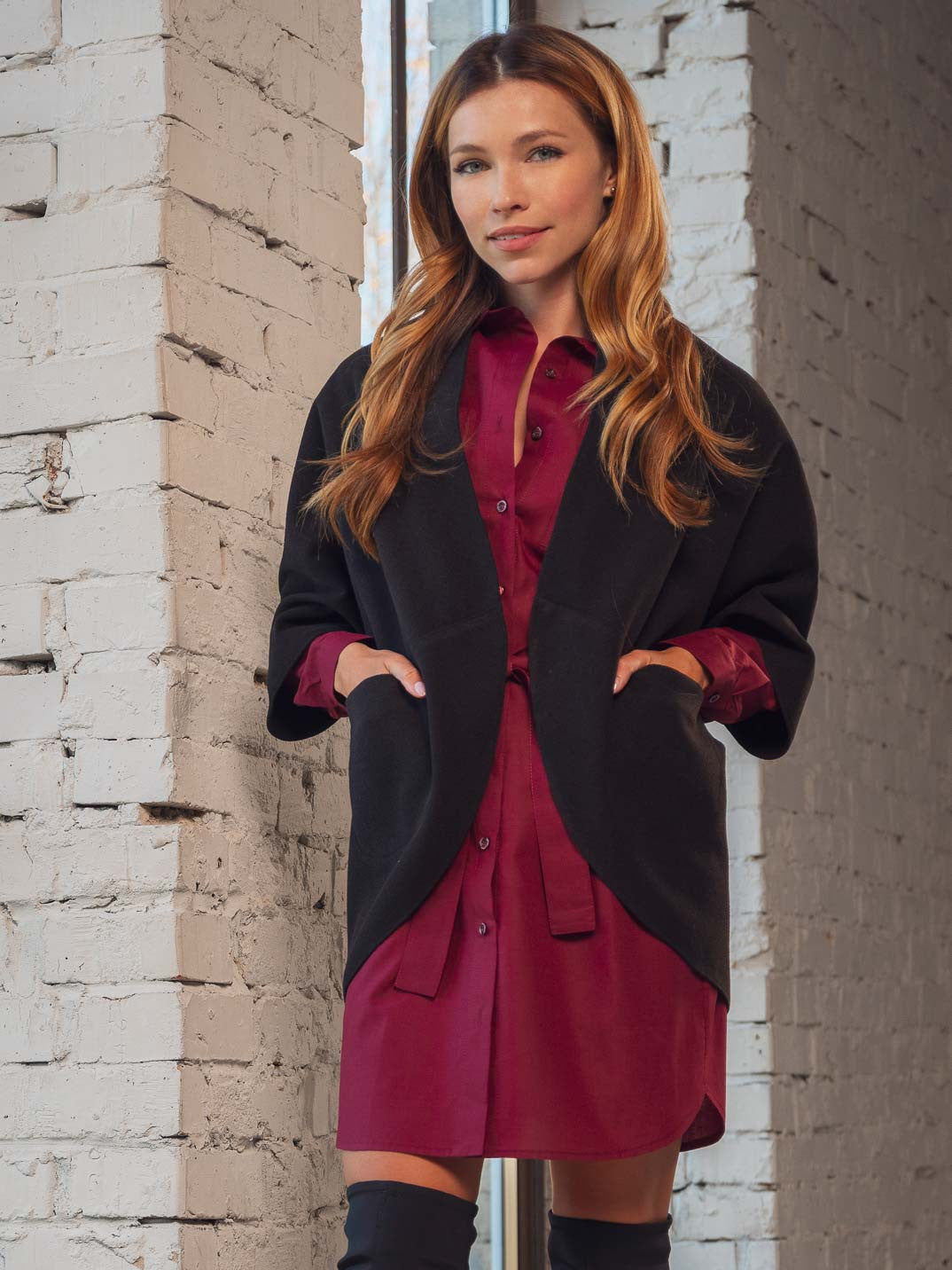 Теплий жилет з кишенями