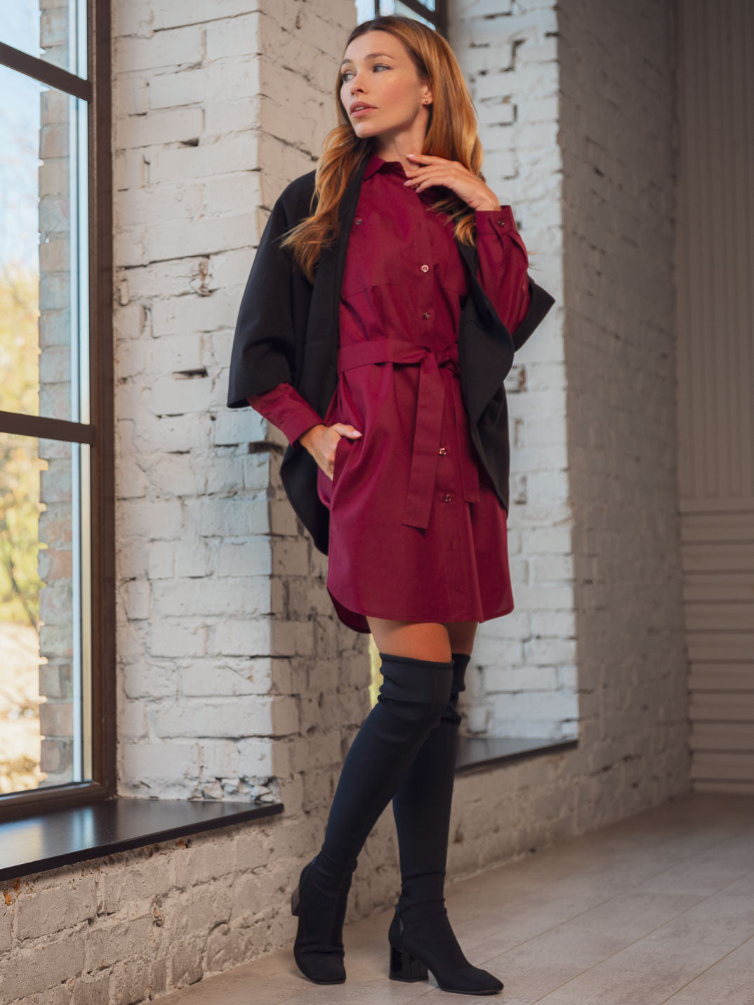 Теплий жилет з кишенями