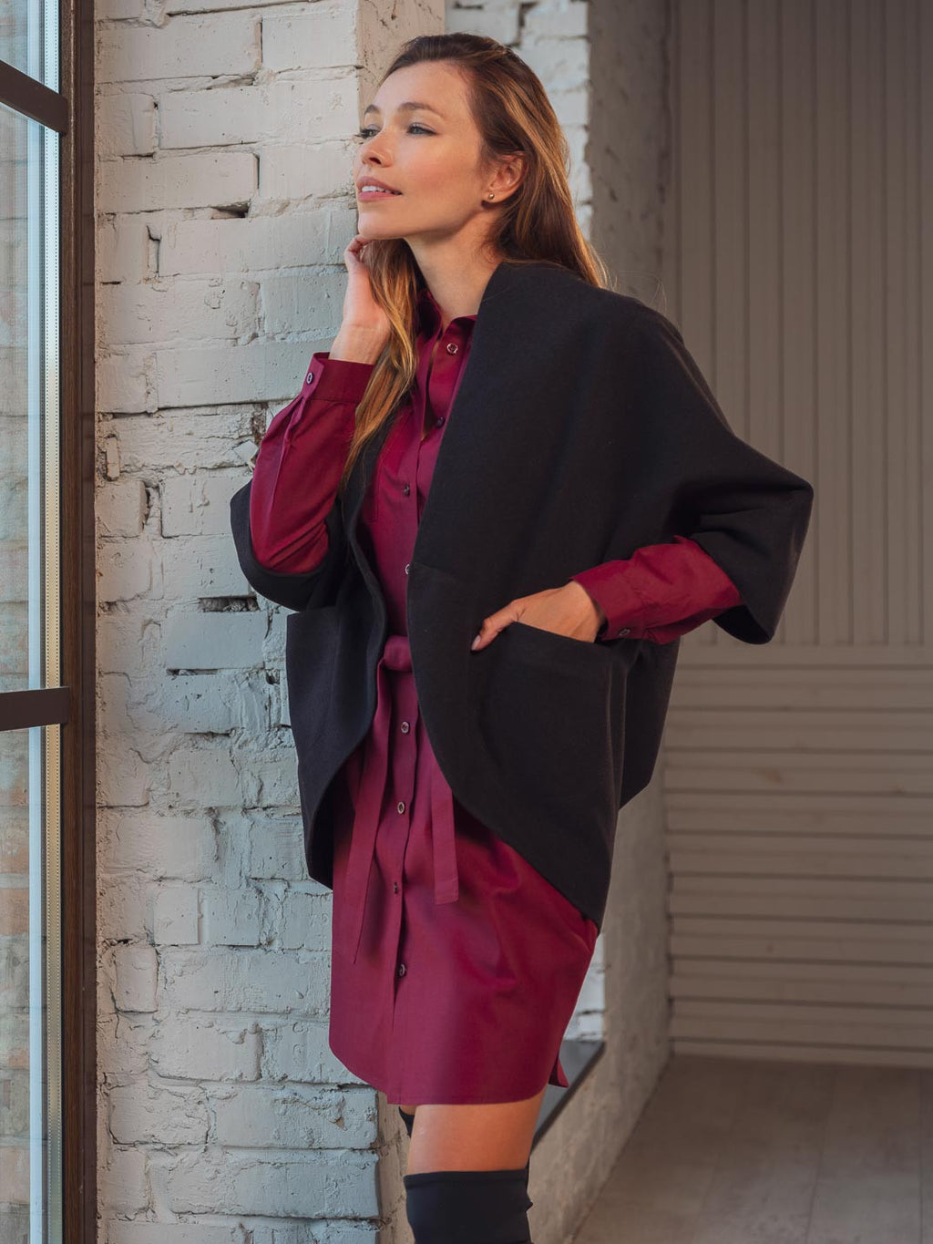 Теплий жилет з кишенями