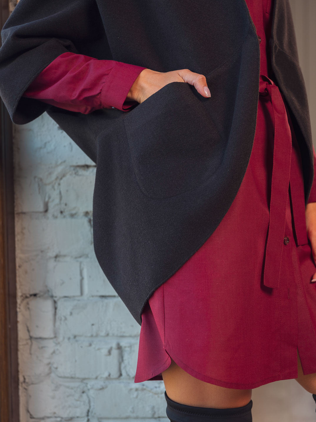 Теплий жилет з кишенями