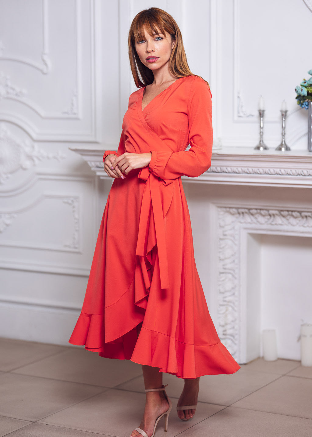 Святкова сукня на запах