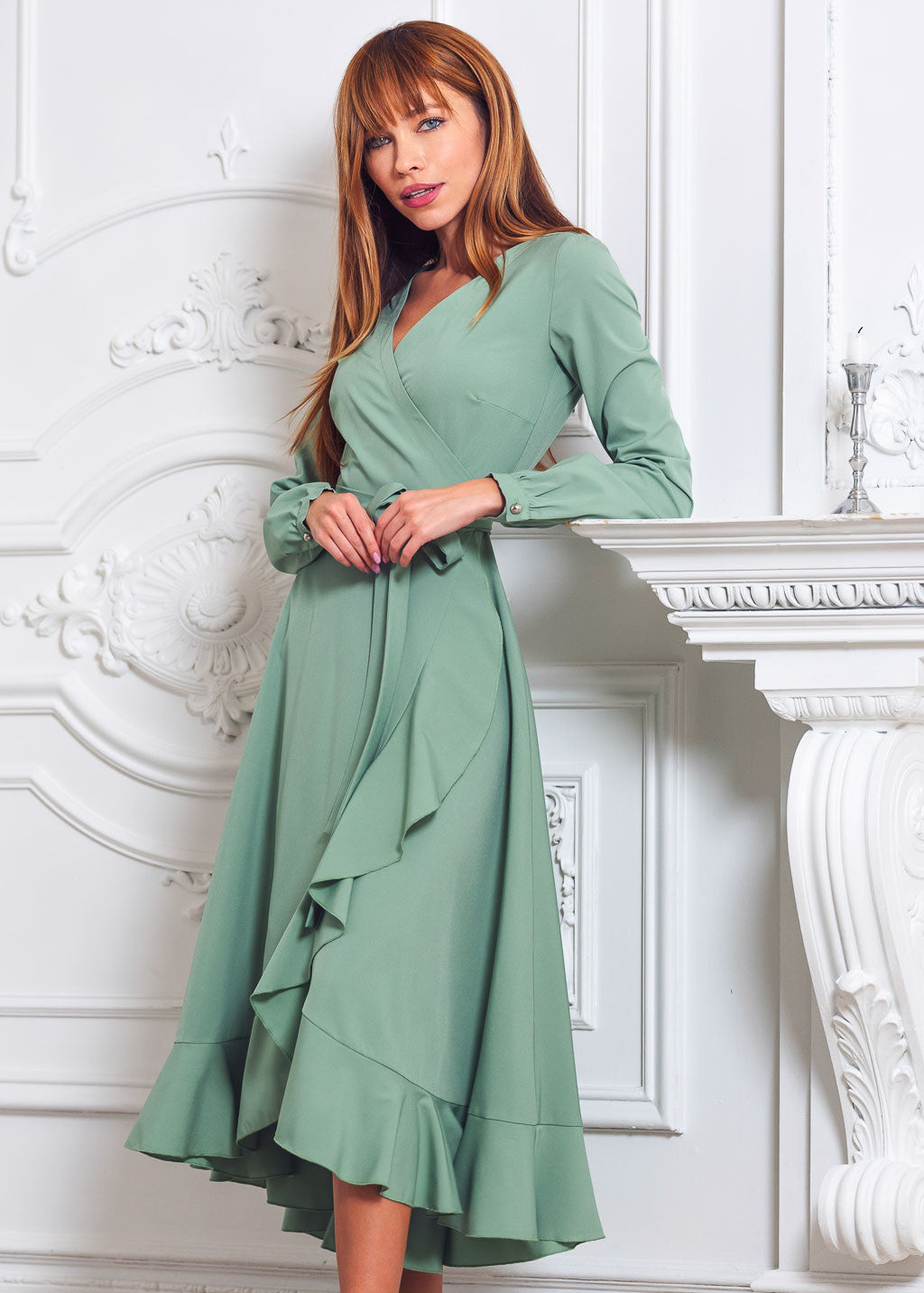 Святкова сукня на запах