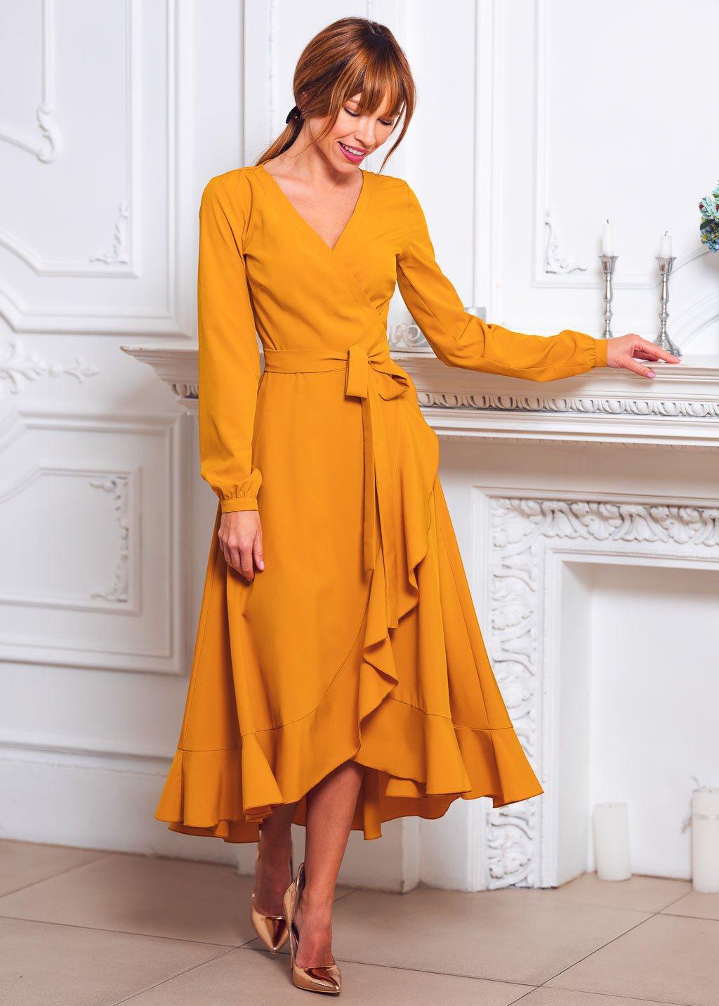 Святкова сукня на запах