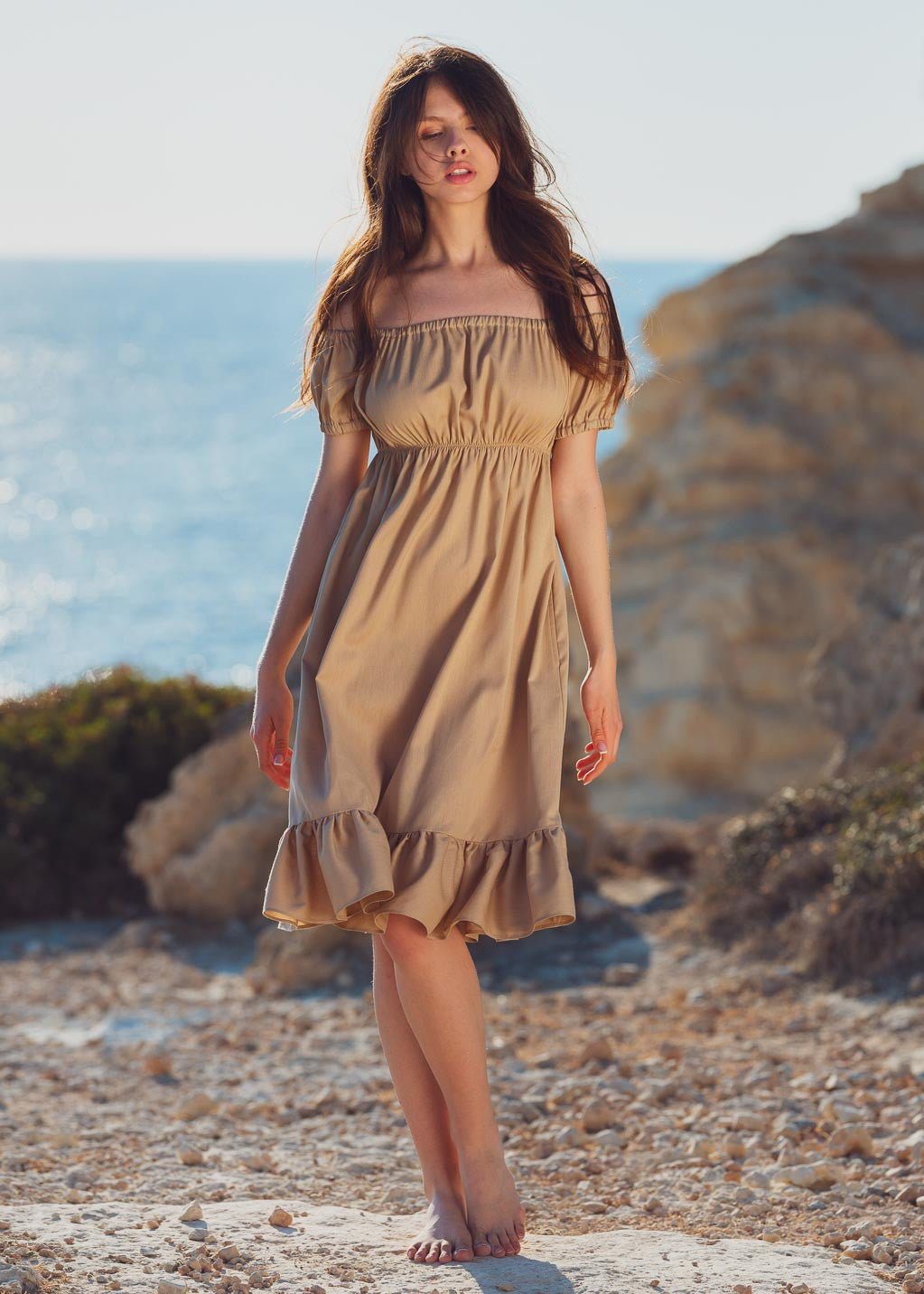 Лляна літня сукня