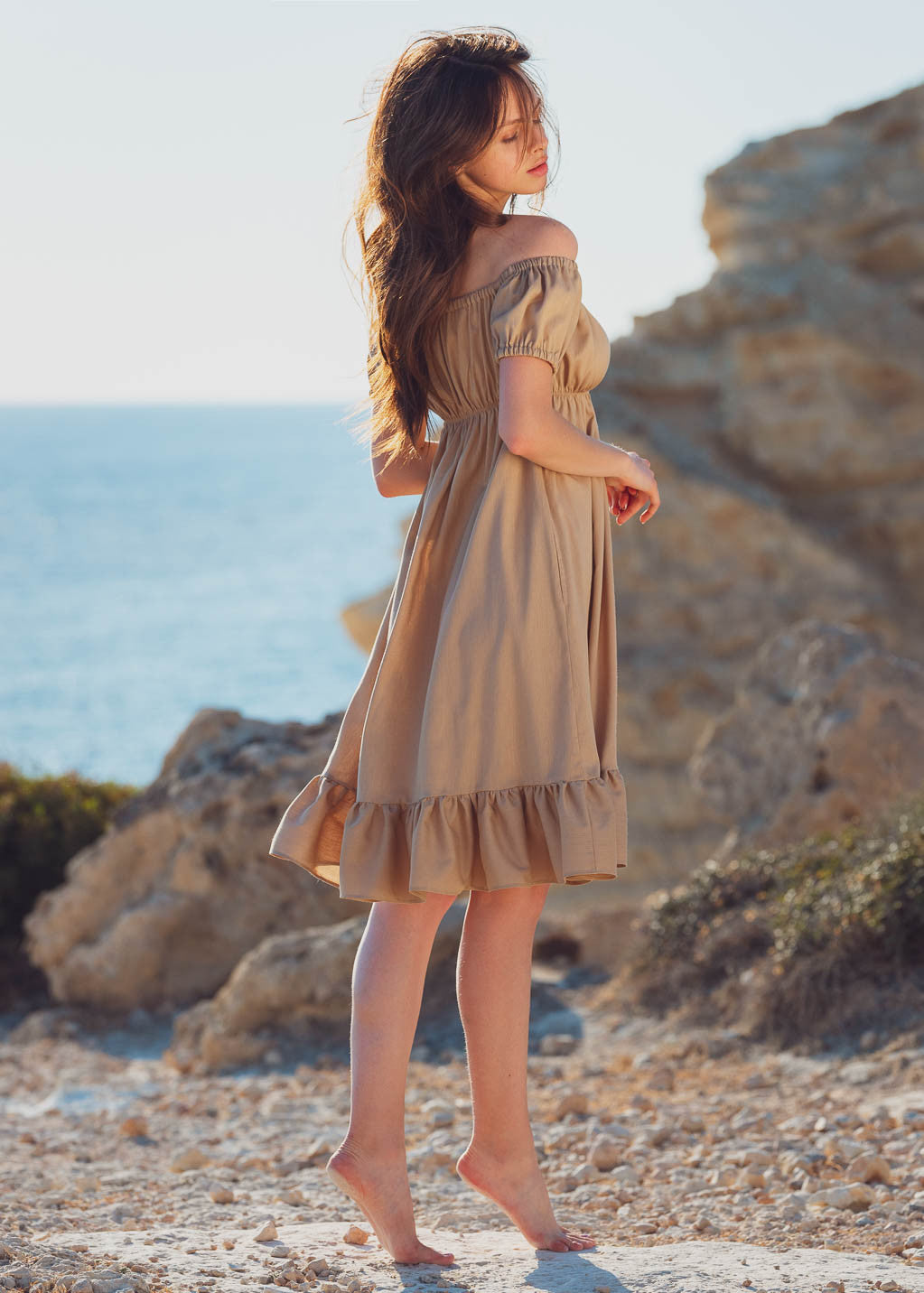 Лляна літня сукня