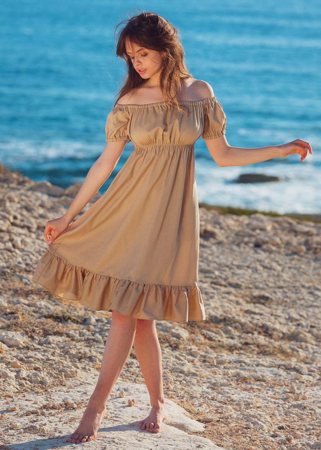 Лляна літня сукня