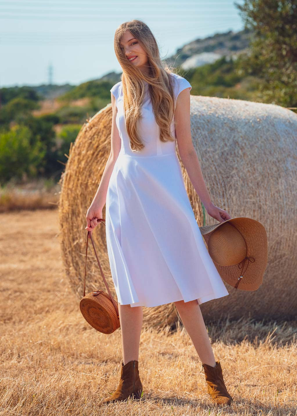 Бавовняна літня сукня