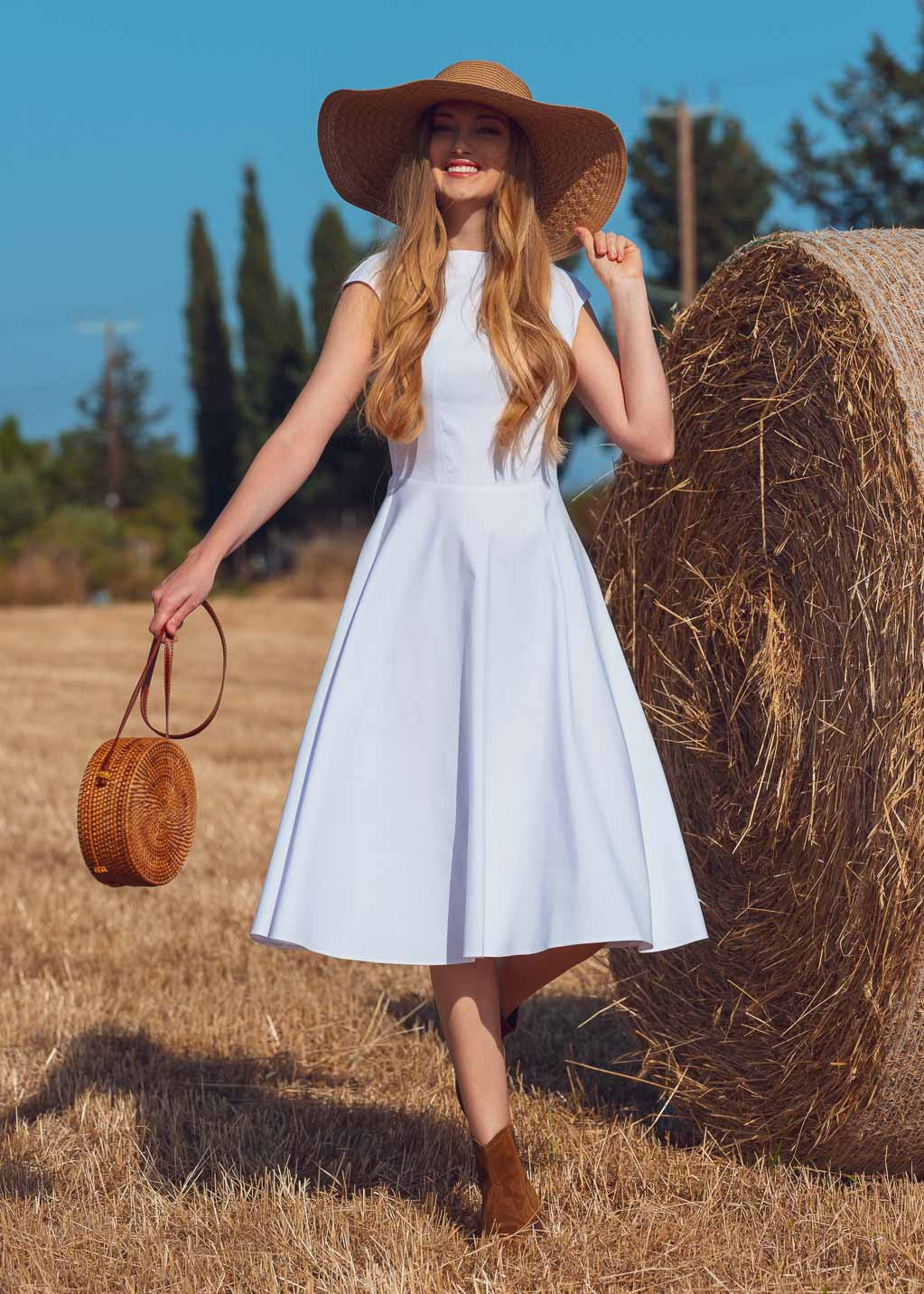 Бавовняна літня сукня