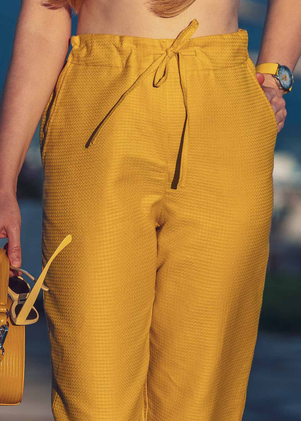 Літній костюм з конопляної тканини