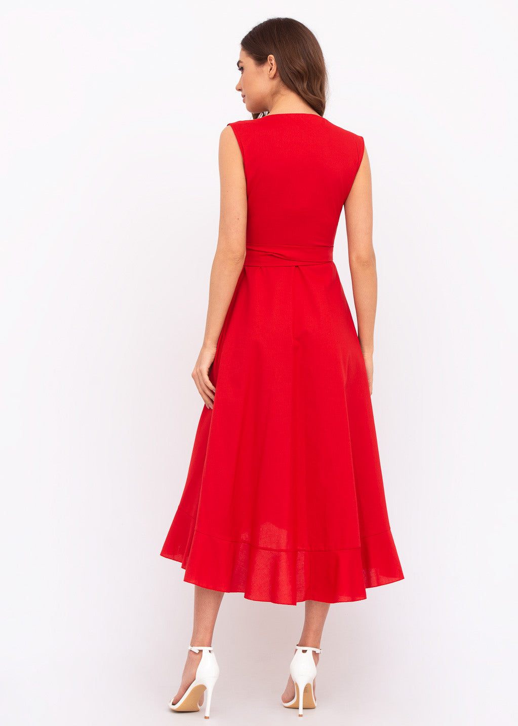 Бавовняна сукня на запах