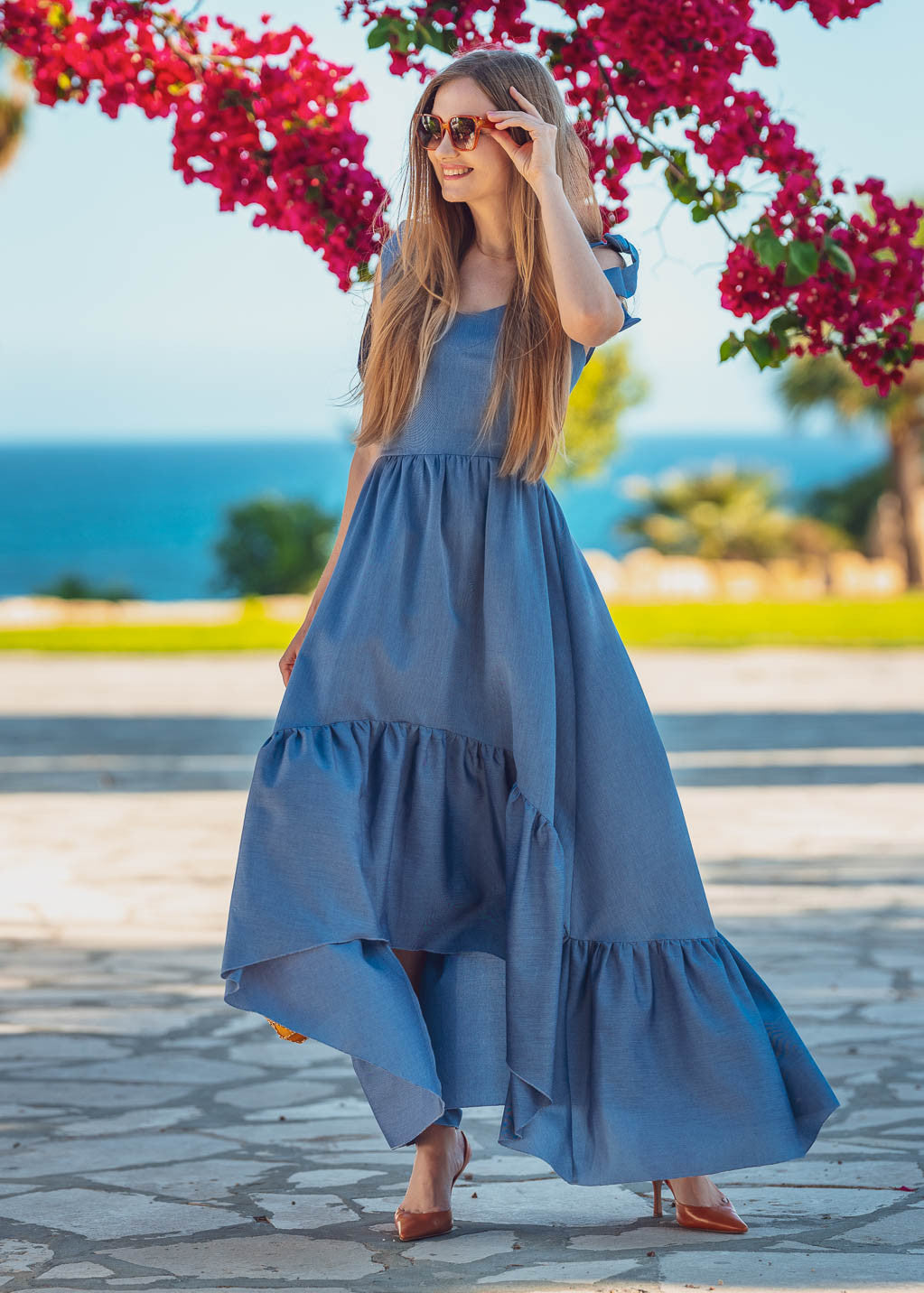 Бавовняна літня сукня