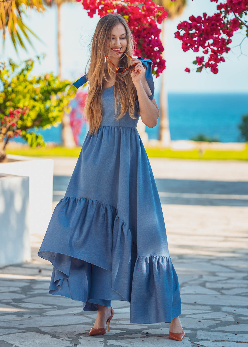 Бавовняна літня сукня