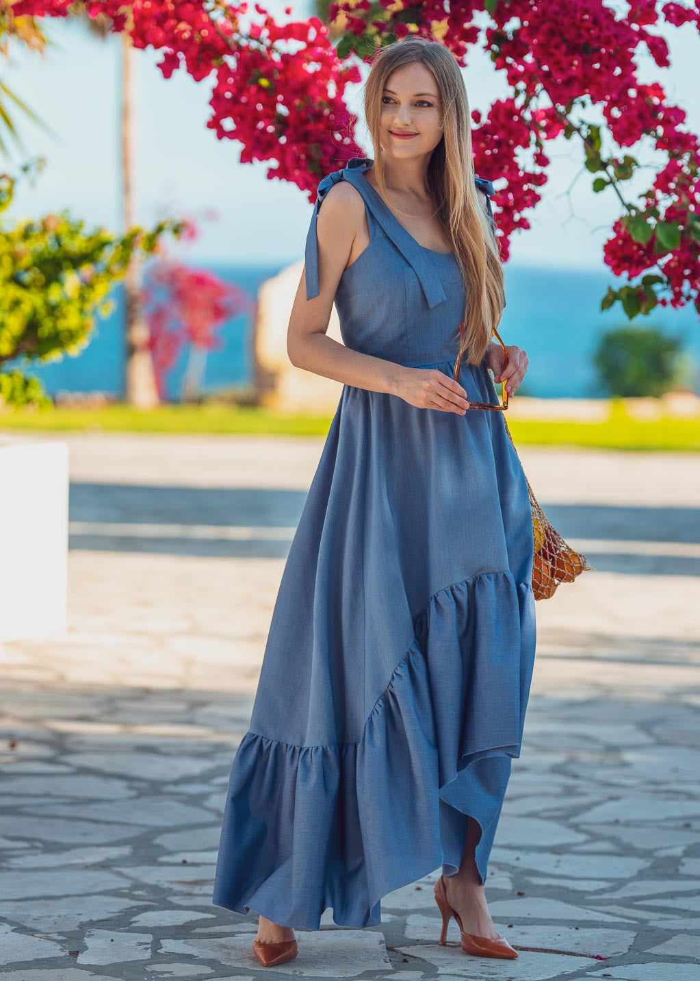 Бавовняна літня сукня