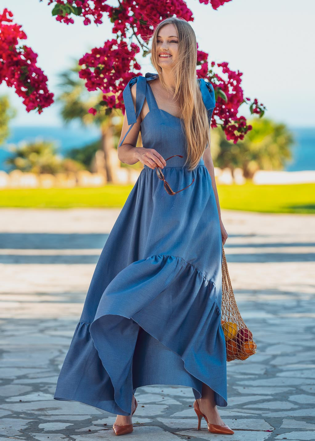 Бавовняна літня сукня