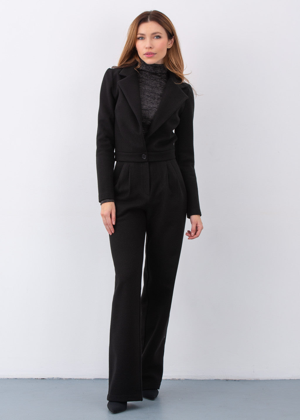 Теплий костюм з жакету та брюк