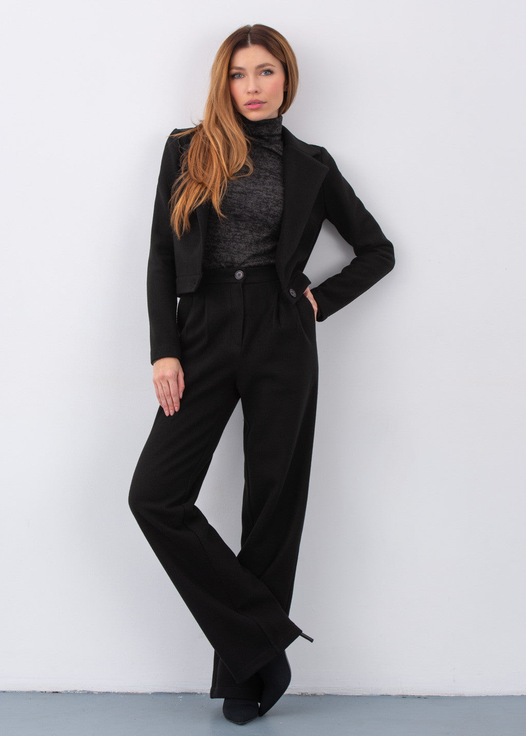 Теплий костюм з жакету та брюк