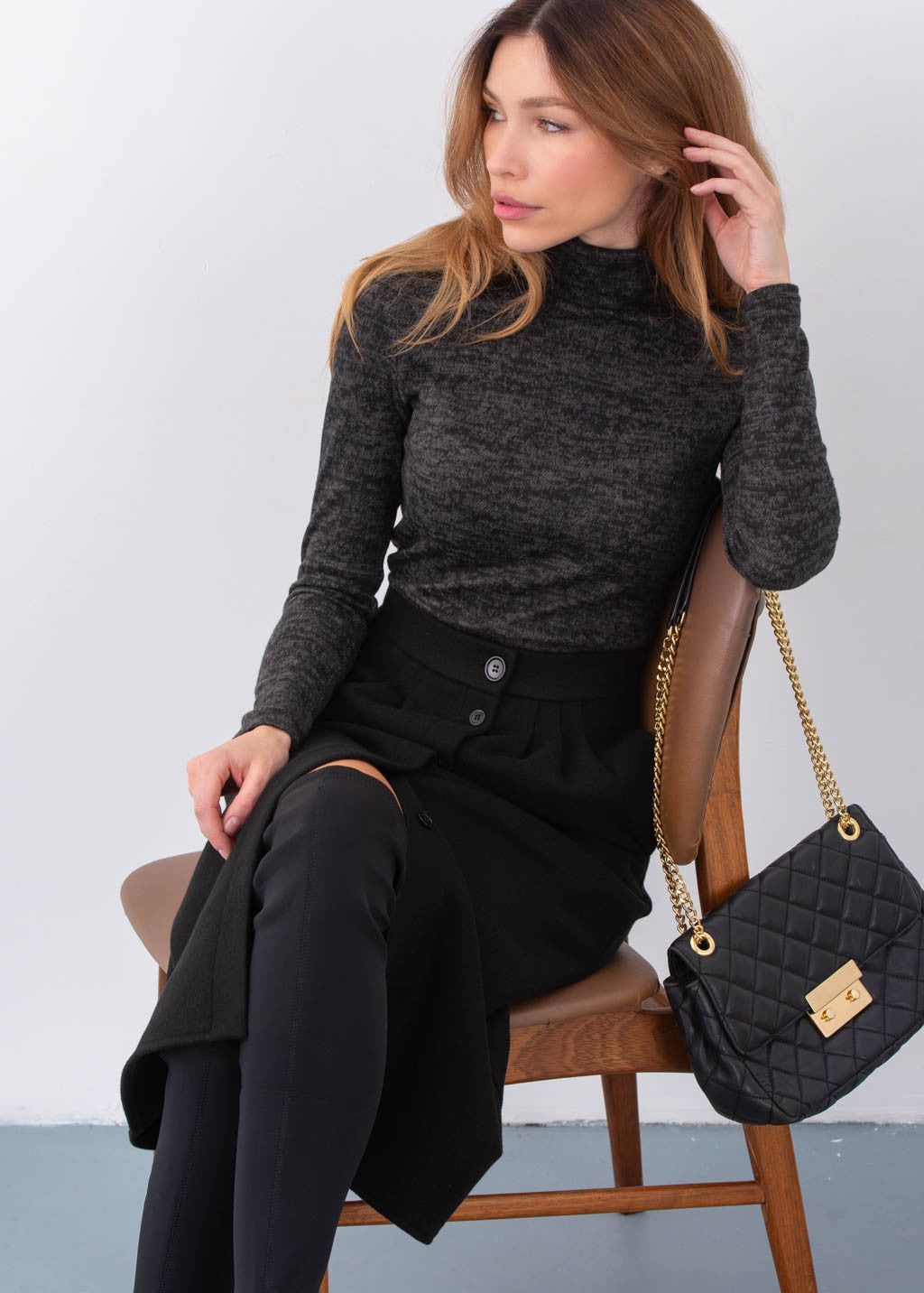 Тепла спідниця з кишенями