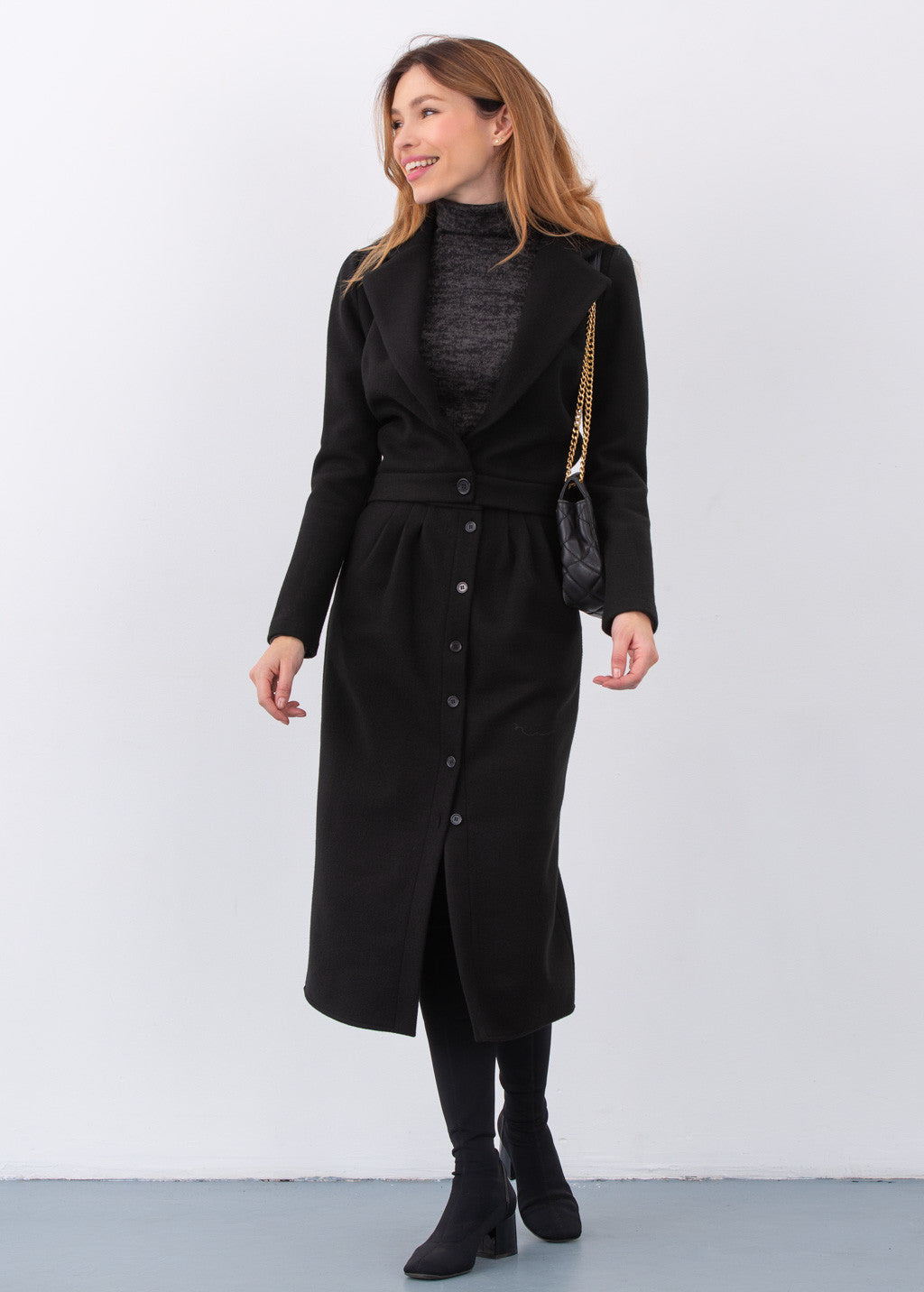 Теплий костюм з жакету та спідниці