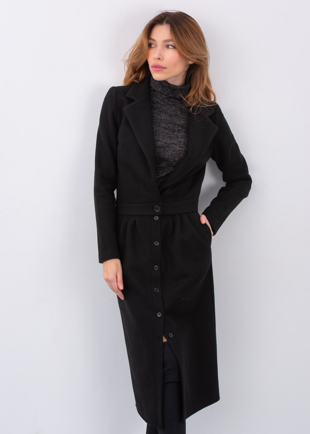 Теплий костюм з жакету та спідниці