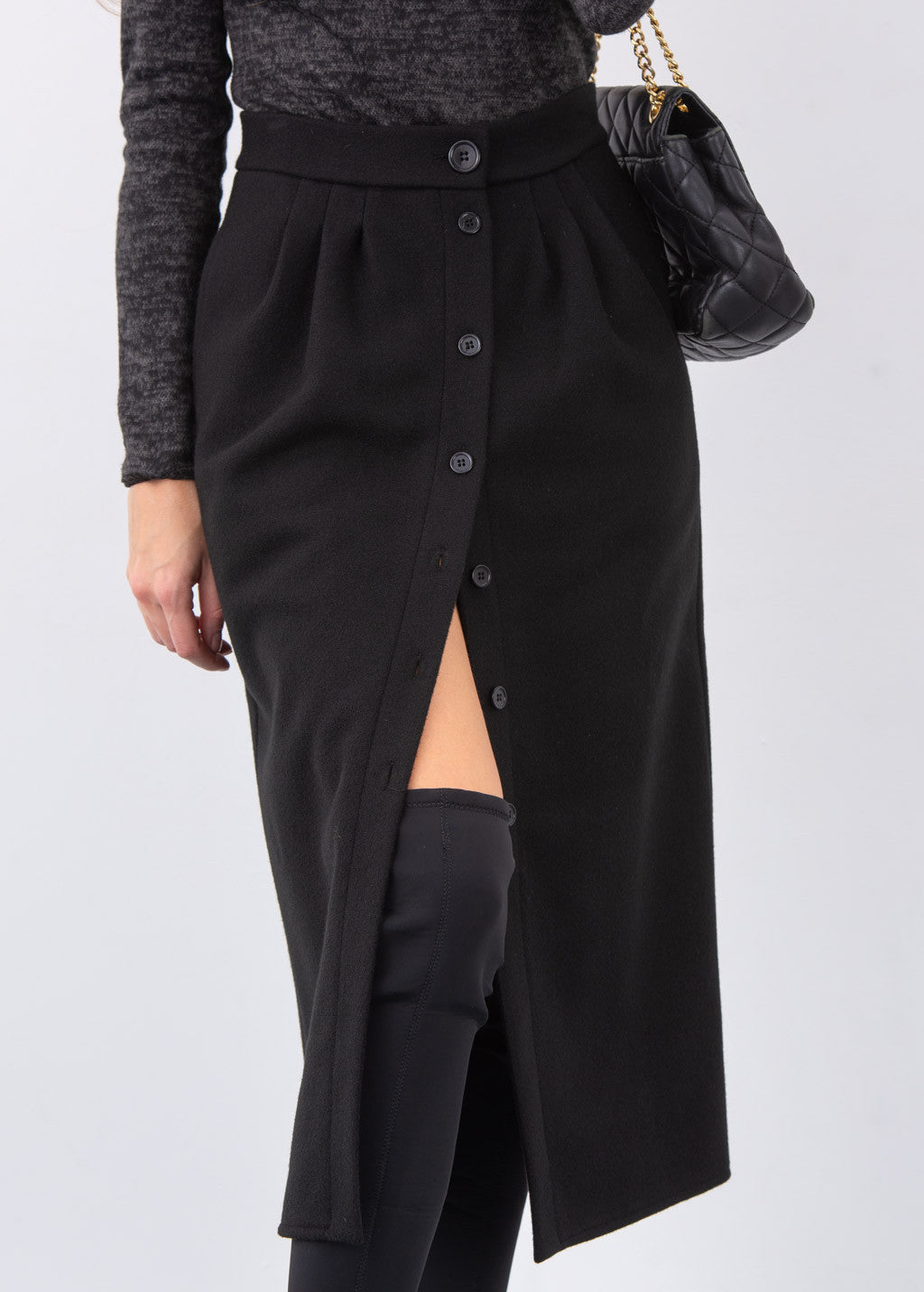 Теплий костюм з жакету та спідниці