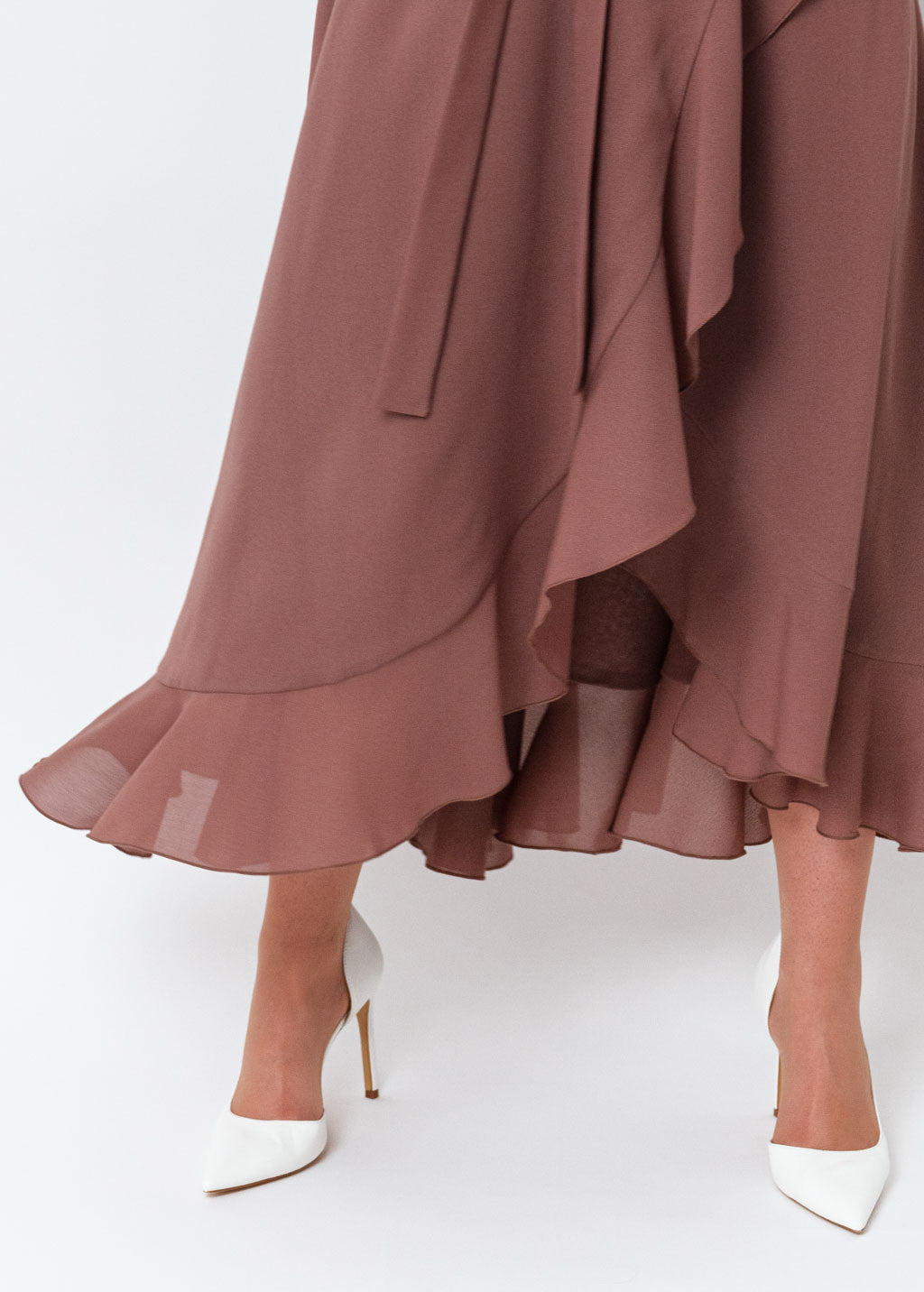 Романтична довга шифонова сукня