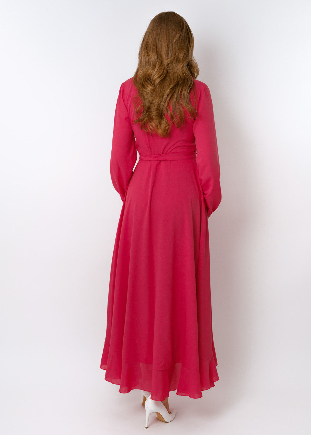 Романтична довга шифонова сукня