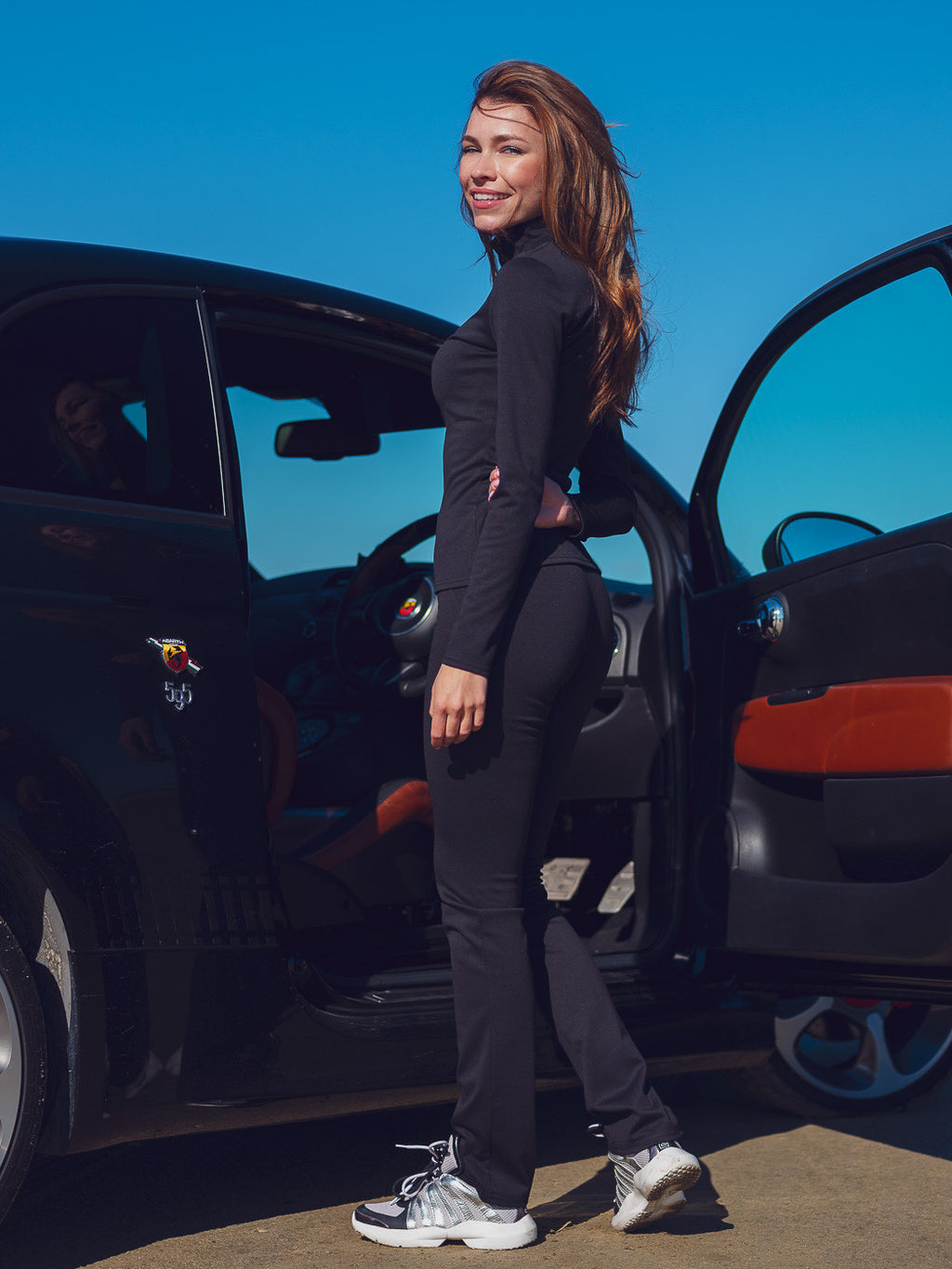 Трикотажний брючний костюм